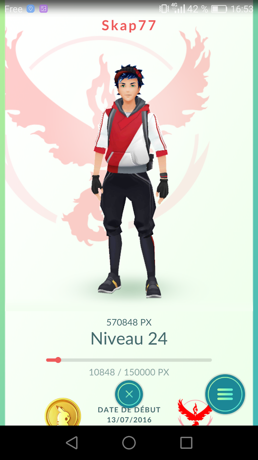 Exp Pokémon Go Avatar